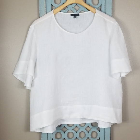 Lord & Taylor Tops - Lord and Taylor White Linen Shirt